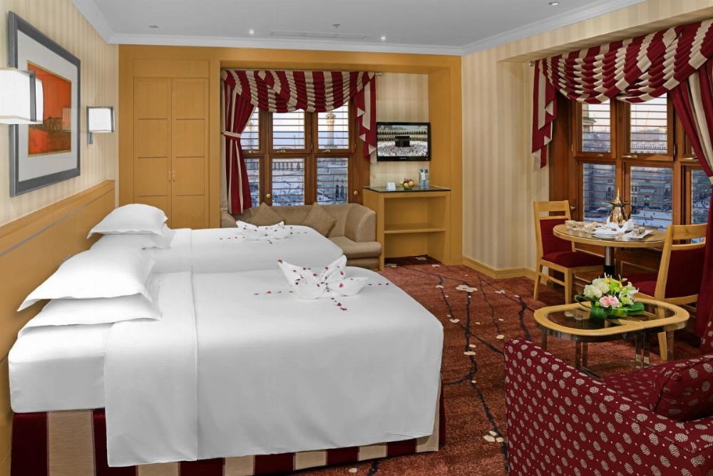 Premium Room partial Kaaba View with Two Twin Beds
